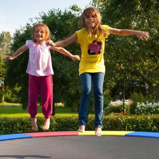Costway 8/10/12/14/15/16FT Trampoline Replacement Safety Pad Universal Trampoline Cover image {3}