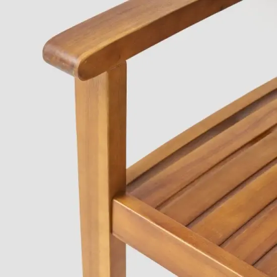 Huckleberry 7pc Acacia Wood and Iron Planter Dining Set image {3}