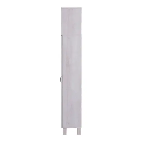 24/7 Shop At Home Maclay Double Door Pantry Cabinet White Oak: Transitional Style, 5 Fixed Shelves, Storage Organizer image {2}