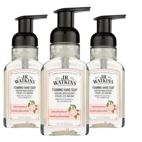 J.R. Watkins Grapefruit Foaming Hand Soap - Case of 3/9 fz image {6}