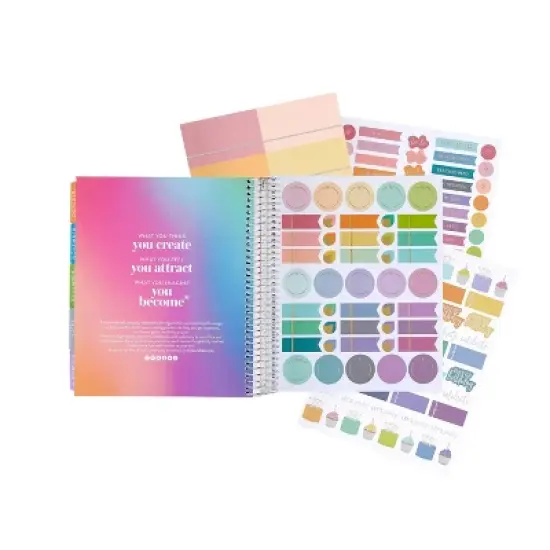 Erin Condren 2024 Planner 7"x9" Daily/Monthly Vertical Coiled Abstract Circles image {10}