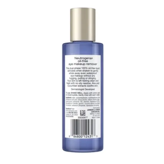 Neutrogena Oil-Free Liquid Eye Makeup Remover Solution - 3.8oz image {1}