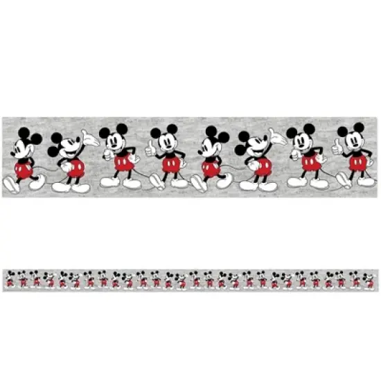 Eureka&reg; Mickey Mouse&reg; Throwback Mickey Poses Deco Trim&reg;, 37 Feet Per Pack, 6 Packs image {1}