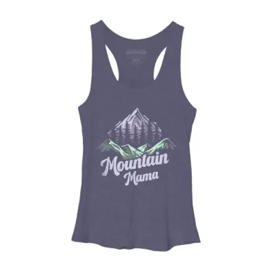 Women's Design By Humans Mountain Mama Camping Adventure Mom By Flowerr Racerback Tank Top image {4}