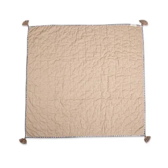 Crane Baby Quilted Baby Reversible Blanket - Ezra Copper image {1}