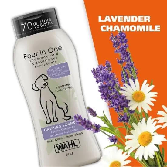 Wahl Four-In-One Fresh Scented Calming Formula Dog Shampoo and Conditioner - 24oz image {6}