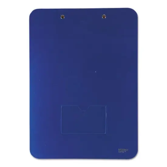Mobile OPS Unbreakable Recycled Clipboard, 0.25" Clip Capacity, Holds 8.5" x 11" Sheets, Blue image {2}