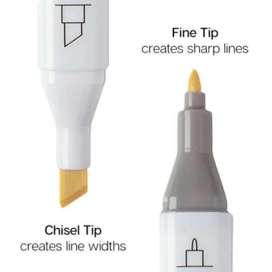 KINGART PRO Double-Ended Markers 24 Pastel Colors image {4}