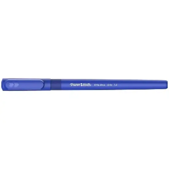 Paper Mate Write Bros Grip Ballpoint Stick Pen Blue Ink Medium Dozen 8808087 image {4}