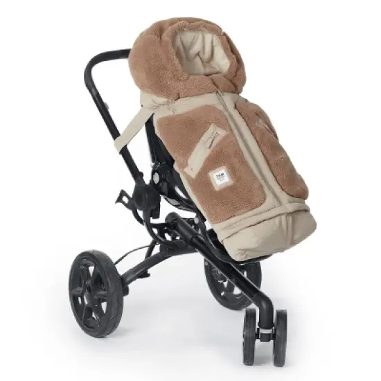 7AM Enfant Blanket 212 Evolution Extendable Footmuff - Oat/Applique Cacao image {2}