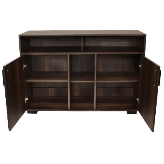 Sunnydaze Indoor Anthony Sideboard Storage Buffet Cabinet with Shelves - 48.5" image {7}