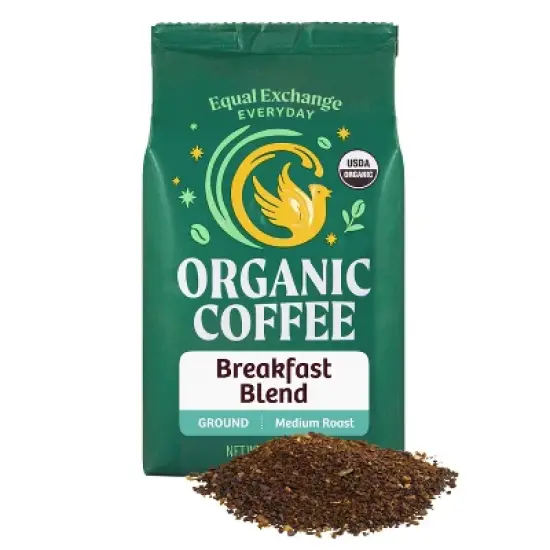Equal Exchange Organic Breakfast Blend Medium Roast Ground Coffee - 9oz image {1}
