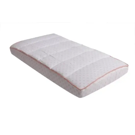 Bacati - Petals Quilted Muslin Changing Pad Cover Coral image {7}