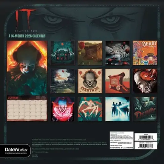 Trends International 2026 IT 12"x12" Wall Calendar image {3}