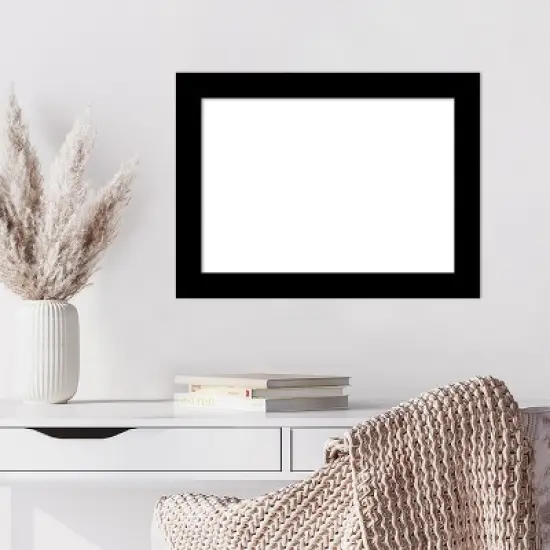 Amanti Art Basic Black Narrow Framed Dry Erase Magnetic Board image {8}