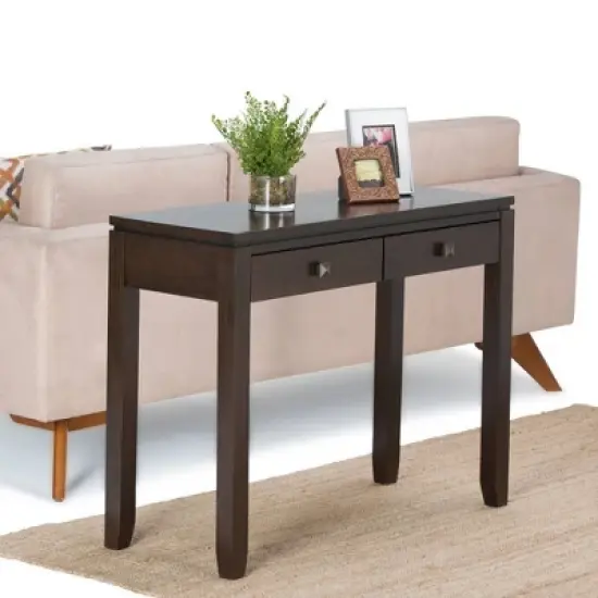 Normandy End Table Brunette Mahogany Brown - WyndenHall image {1}