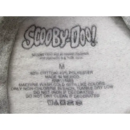 Scooby Doo Ghost Ruh-Roh Boy's Athletic Heather Sweater image {1}