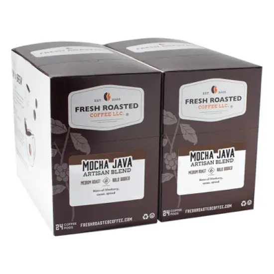 Fresh Roasted Coffee - 48 CT Mocha Java Medium Roast Single Serve Pods image {2}