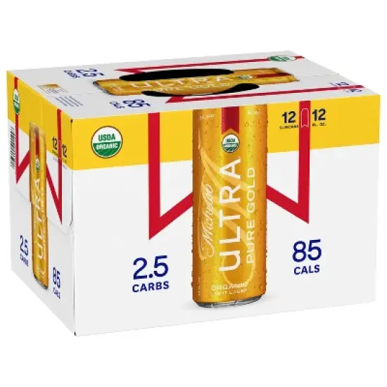 Michelob ULTRA Pure Gold Organic American Lager Beer - 12pk/12 fl oz Cans image {10}