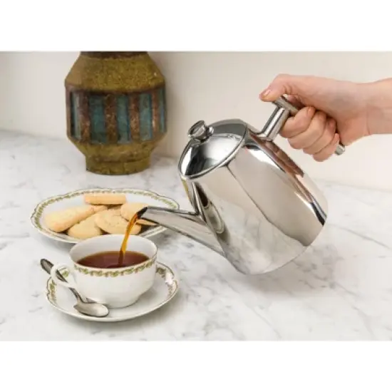 Frieling Primo Teapot w/ infuser, mirror finish, 22 fl. Oz., Stainless steel image {3}