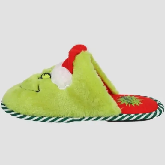 The Grinch Kids' Holiday Scuff Slippers - Green image {3}