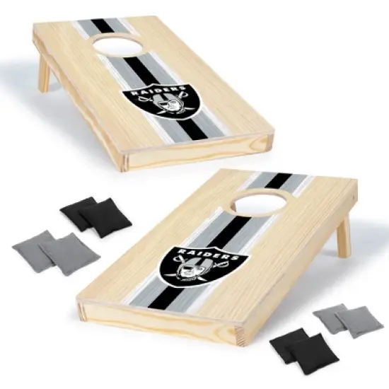 NFL Las Vegas Raiders 1'x2' Wood Cornhole Set image {7}