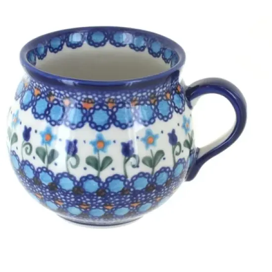 Blue Rose Polish Pottery 455 Vena Bubble Mug image {23}