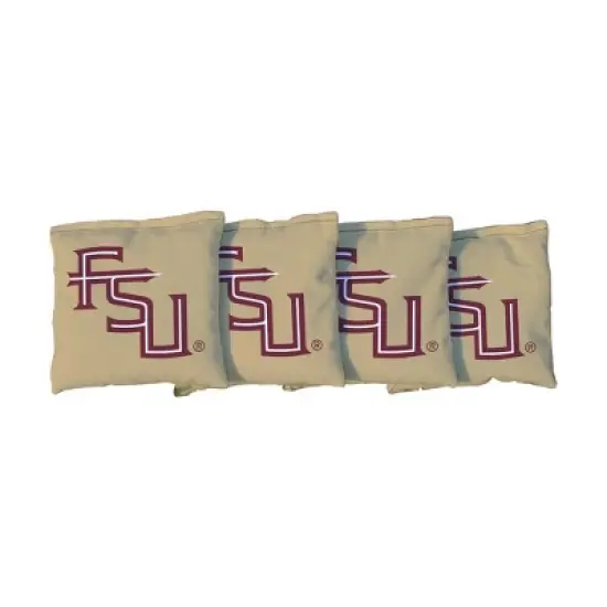 NCAA Florida State Seminoles Corn-Filled Cornhole Bags Gold - 4pk image {1}