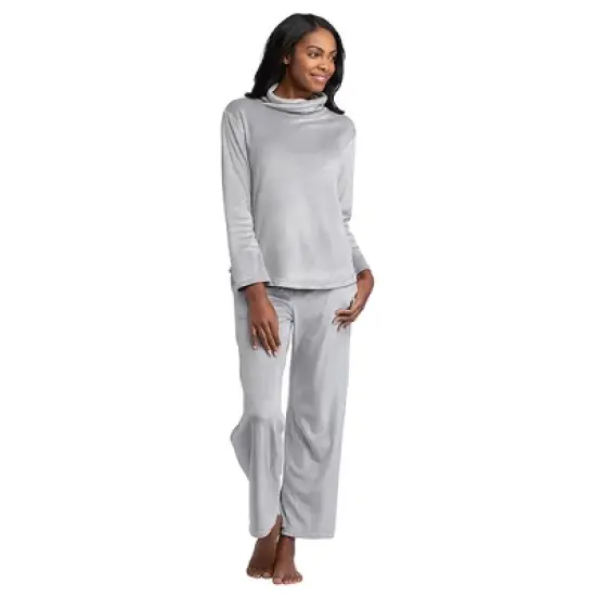 Softies Feather Velour Funnel Neck Lounge Set image {5}