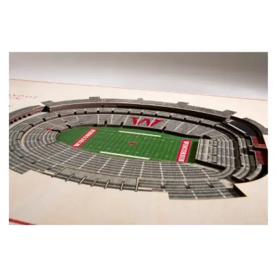 NCAA Wisconsin Badgers 5-Layer StadiumViews 3D Wall Art image {1}