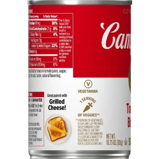 Campbell's Condensed Tomato Bisque Soup - 11oz image {12}