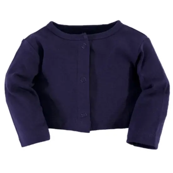 Touched by Nature Baby and Toddler Girl Organic Cotton Dress and Cardigan 2pc Set, Red Flowers image {3}