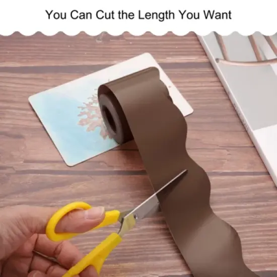 Unique Bargains Flexible Curved Bulletin Board Border Decoration Card Stock image {3}