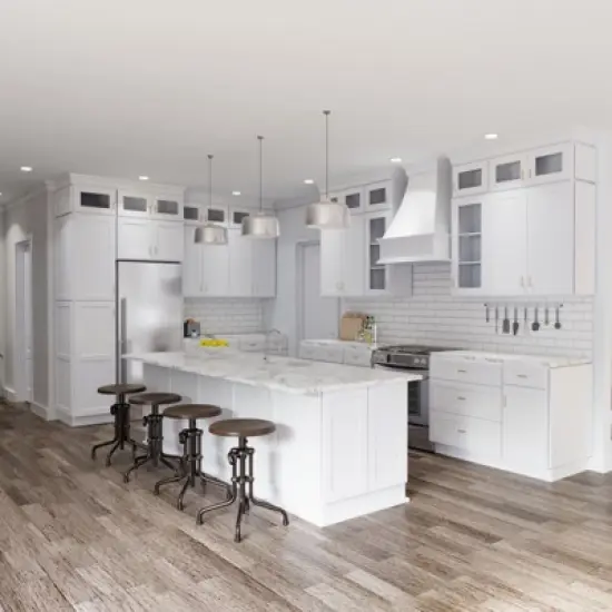 HOMLUX Easy-DIY Shaker White Ready to Assemble Wall Blind  Kitchen Cabinet image {3}