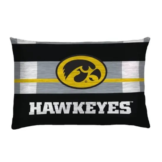 NCAA Iowa Hawkeyes Heathered Stripe Queen Bedding Set in a Bag - 3pc image {2}