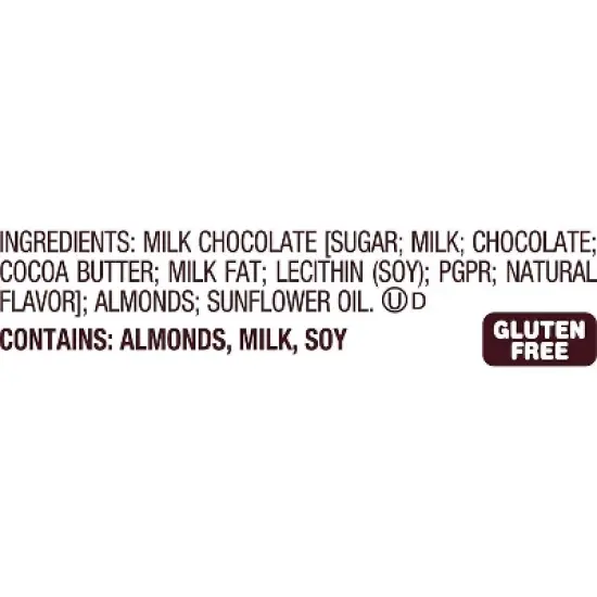 Hershey's Milk Chocolate with Whole Almond Candy Bars 12/26/36 Pack Full Size Bar  1.56oz - Great for Home, Office, Trips, Snacks - Bulk Packaging image {4}