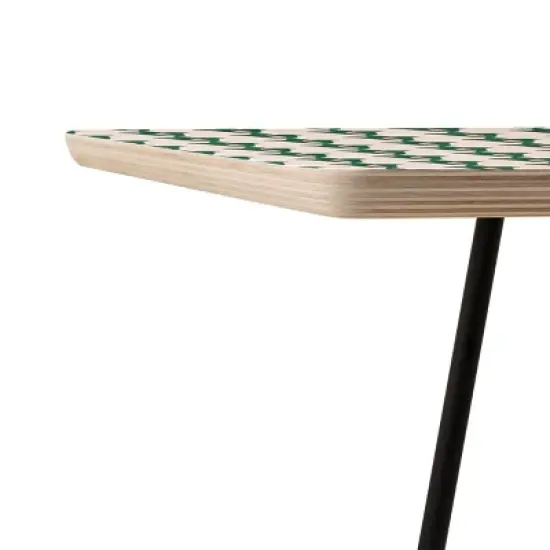 Maritza Lisa Retro Floral Pattern Side Table - Deny Designs image {2}