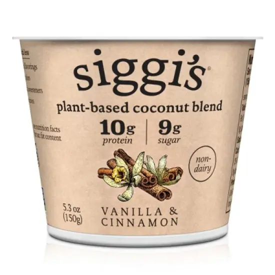 Siggi's Vanilla Cinnamon Plant-Based Coconut Blend Yogurt Alternative - 5.3oz image {5}