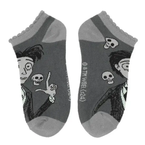 The Corpse Bride Character Art Women's 5-Pair Ankle Socks image {5}