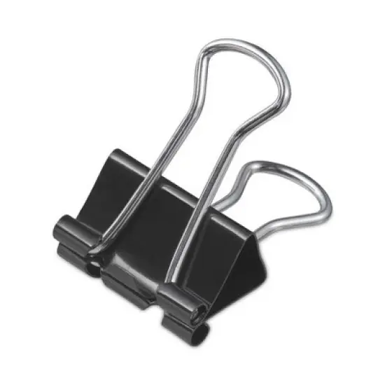 Universal Binder Clips Value Pack, Small, Black/Silver, 36/Box image {7}