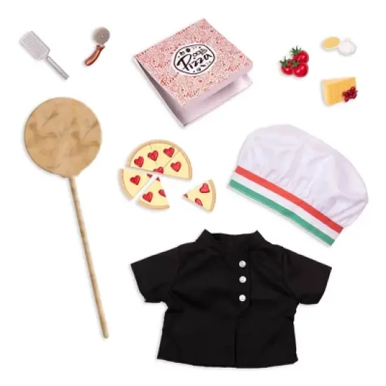 Our Generation Posable 18" Pizza Chef Doll with Storybook - Francesca image {4}