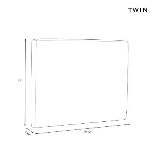 Twin Ryan Tufted Stick-on-the-Wall Dorm Headboard USB - Threshold&trade; image {4}