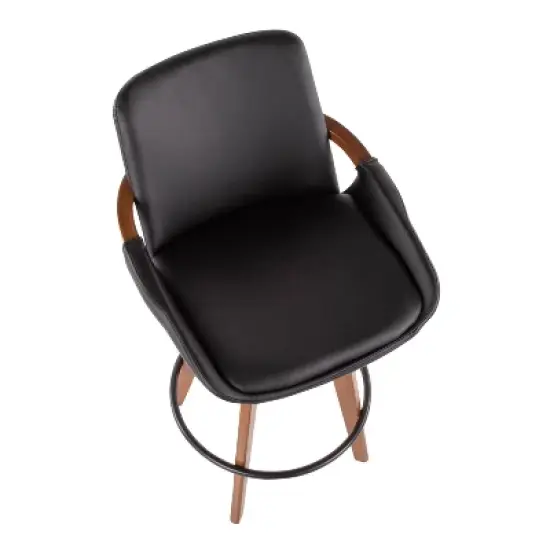 26" Cosmo Mid-Century Modern Counter Height Barstool - LumiSource image {6}