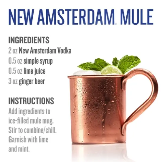 New Amsterdam Vodka - 1.75L Bottle image {6}