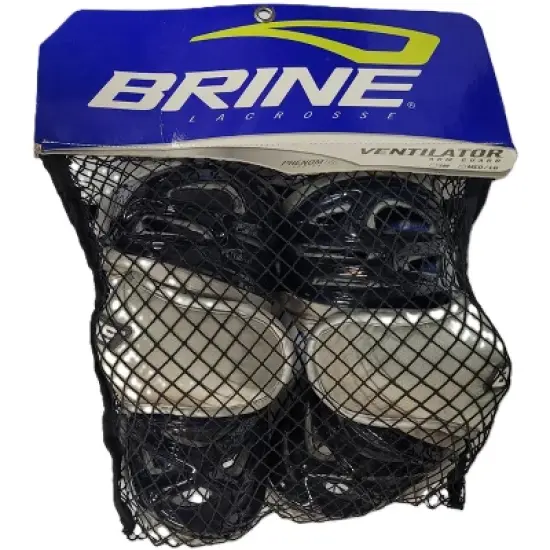 Brine Lacrosse Ventilator Arm Guards Navy, Medium image {1}