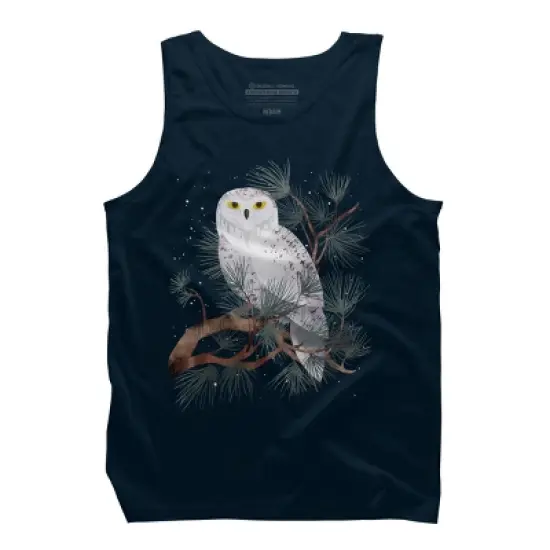 Men's Design By Humans Snowy By littleclyde Tank Top image {4}