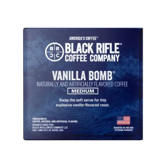 Black Rifle Coffee Company Vanilla Bomb Medium Roast Coffee Pods - 12ct image {2}