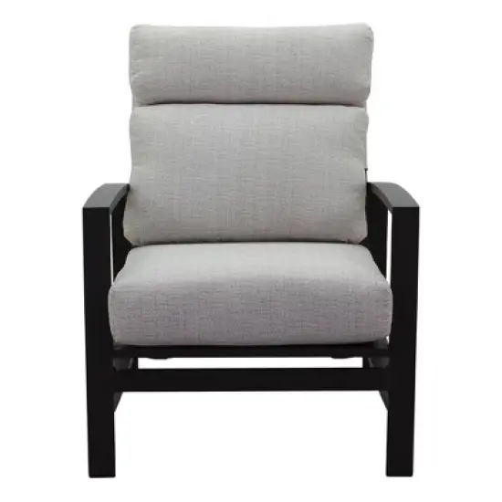 Courtyard Casual Santorini 5 pc Firepit Seating Group  Includes:  One 48" Round Fire Pit and 4 Santorini Club Chairs image {5}