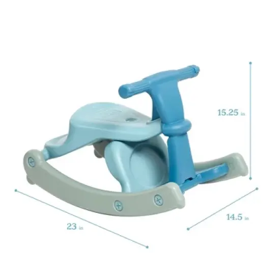 ECR4Kids Sit-N-Rock, Rocking Horse, Seafoam image {1}