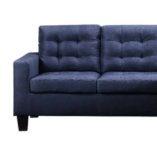 81" Earsom Sofa Blue Linen - Acme Furniture image {5}